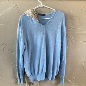 Loro Piano Cashmere V-Neck Sweater Size Large